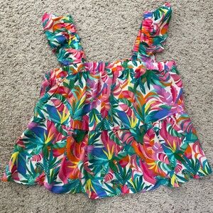 SHEIN Floral Print Tank Top | Size Large